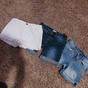 Girls jean shorts size 8